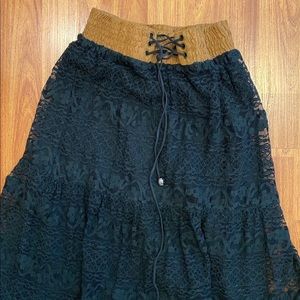 *SALE* Black Maxi Boho Gypsy Skirt